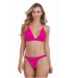 Ensemble magenta jersey et dentelle - DG11074MAG